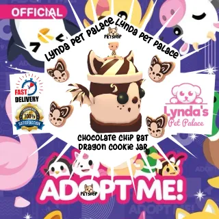 CHOCOLATE CHIP BAT DRAGON COOKIE JAR