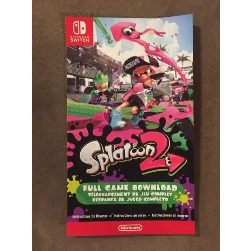 Splatoon 2 shop eshop code