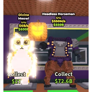  Headless horseman and divine meowl 