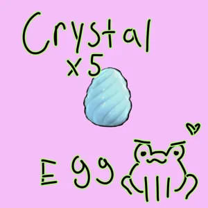 5 crystal eggs :3