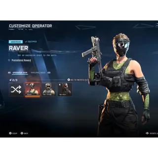 Call of Duty Black Ops 7 - Operator Skin - Raver