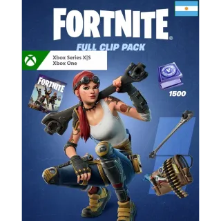 Fortnite - Full Clip Pack + 1500 V-Bucks Challenge Argentine region key