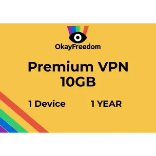 OkayFreedom Premium VPN 10GB Traffic