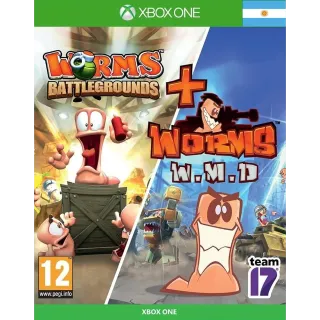 Worms Battlegrounds + Worms W.M.D Argentina region key