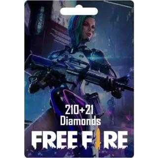 Garena Free Fire - 210 + 21 Diamonds 