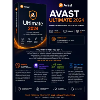 Avast Ultimate 2024 1 Year 1 Dev Global