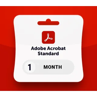 Adobe Acrobat 1 month Subscription
