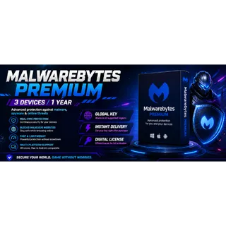  Malwarebytes Anti-Malware (3 Devices, 1 Year) - PC, Android, Mac - key (GLOBAL)