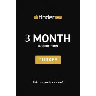 Tinder Gold  3 Months Subscriptio