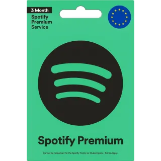 Spotify Premium Gift Card 3 Months Trial EU