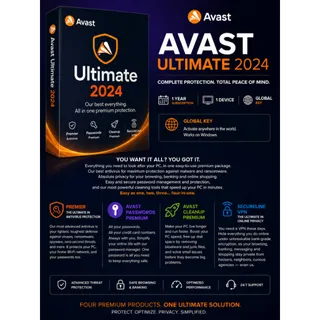 Avast Ultimate 2024 1 Year 1 Dev Global