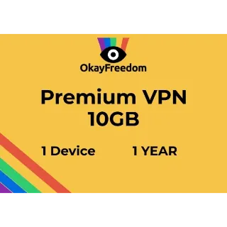 OkayFreedom Premium VPN 10GB Traffic