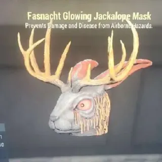 glowing jackalope mask