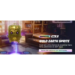 X1 FORTNITE Battle Royale Delivery Gold Earth Sprite
