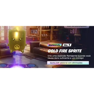 X1FORTNITE Battle Royale Delivery Gold fire Sprite
