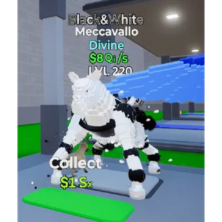  Black & White Meccavallo  Go Up For Brainrots 
