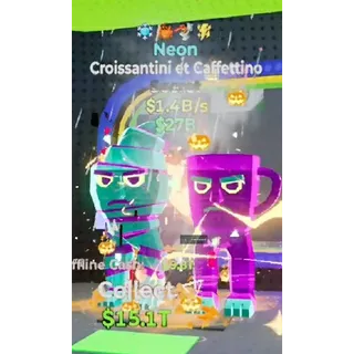 Neon Croissantini et caffettino 1.4B/s  FORTNITE STEAL BRAiNROT 