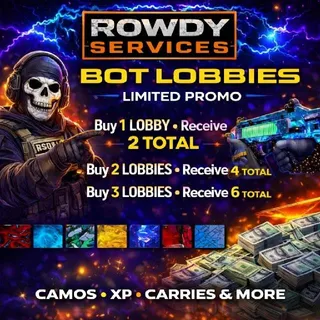 BO7 Bot Lobby Promo – Buy 1 Get 1 Free (2 Total)