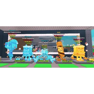 5 x Steal A Brainrot Christmas Bundle Diamond and Gold Index