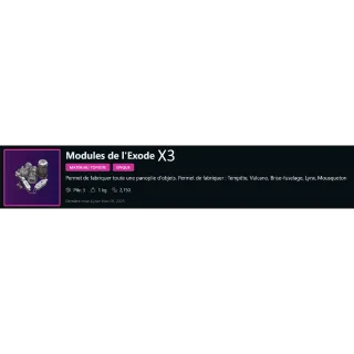 Module de l'exode X3