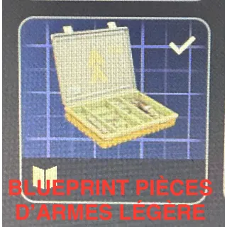 BLUEPRINT PIÈCES D’ARMES LÉGÈRE 