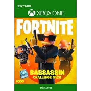 Fortnite Bassassin Challenge Pack + 1,000 V-Bucks Challenge (Xbox One)
