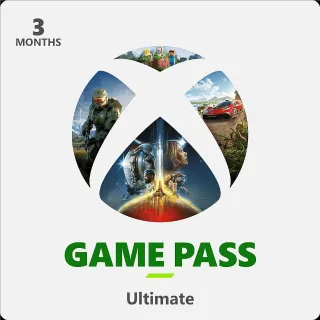 Xbox Game Pass Ultimate 3 Month Code Instant Delivery