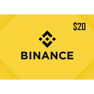 Binance (BTC) 20 USD Gift Card Global Instant Delivery