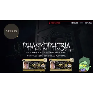 [PlayStation/Xbox] Phasmophobia Levels Carry Service: Per 100 levels