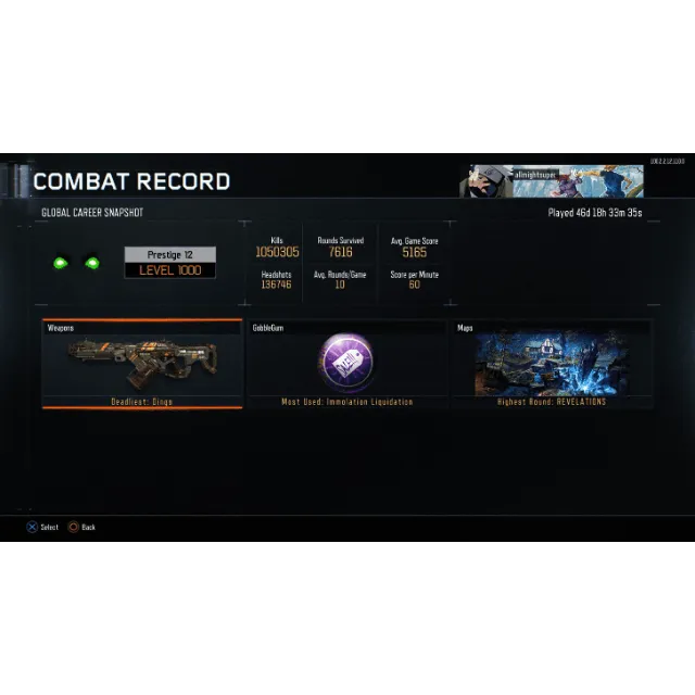 Only Ps4/Ps5 Call Of Duty: Black Ops 3(Bo3) Level 35/1k Zombies