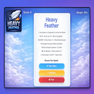 Heavy Feather: Float Light, Fall Heavy, Master the Balance
