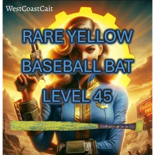 Rare Yellow Baseball Bat Level 45