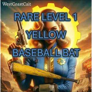Rare Level 1 Yellow Baseball Bat