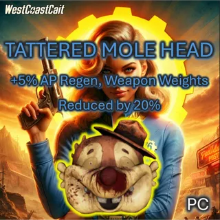 Tattered Mole Head Legendary +5% AP Regen, Arms Keeper's