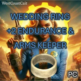 Legendary Wedding Ring ★★ +2 Endurance, Weapon Weights Reduced by 20%