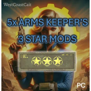 5x Arms Keeper's 3 Star Legendary Mods