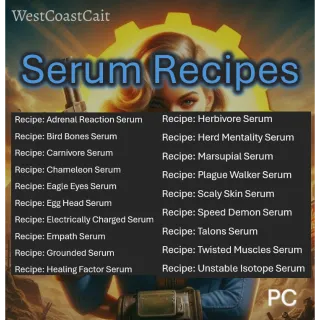 All 19 Serum Recipes