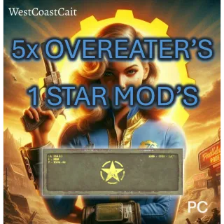 5x Overeater's 1 Star Mod's