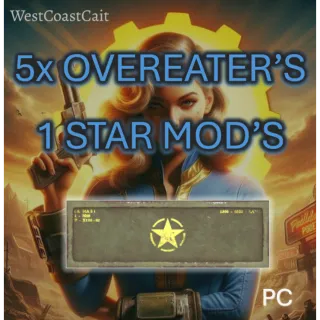 5x Overeater's 1 Star Mods