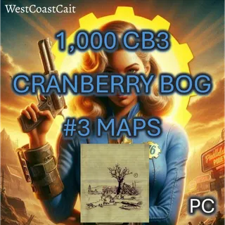 1,000 CB3 Cranberry Bog Treasure Map #3