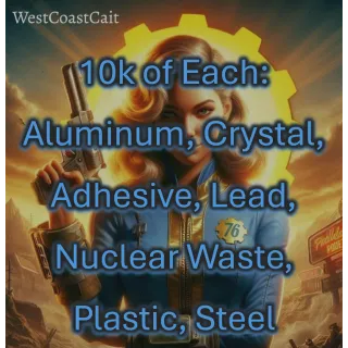 10,000 of each listed scrap