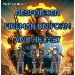 Responder Fireman Uniform and Helmet