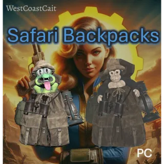 Safari Gorilla and Crocolossus Backpack Plans