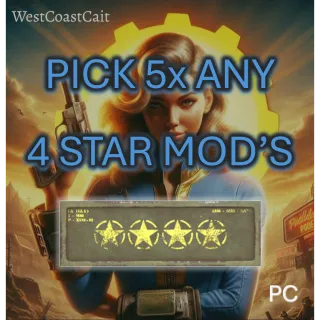 Pick 5x Any 4 Star Mod's