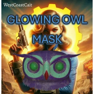Glowing Owl Mask Fasnacht