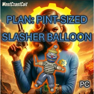 Plan: Pint-Sized Slasher Balloon NEW