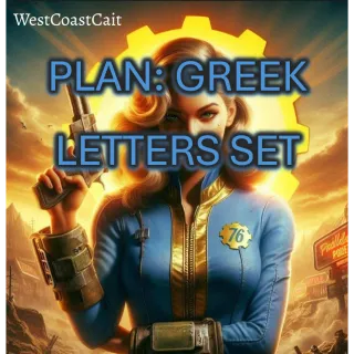 Plan: Greek Letters Set
