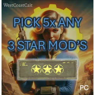 Pick 5x Any 3 Star Mod's