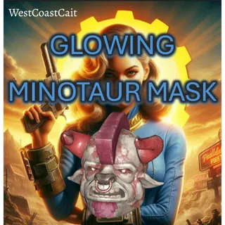 Glowing Minotaur Mask Fasnacht