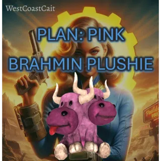 Plan: Pink Brahmin Plushie